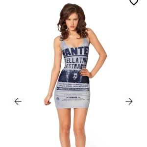 Blackmilk bodycon dress - WANTED (Bellatrix Lestrange)